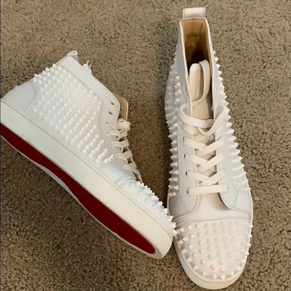 Men’s All White Christian Louboutin